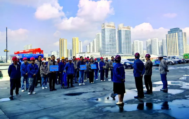 朝开公司与配送公司结合发展专项灭火应急演练